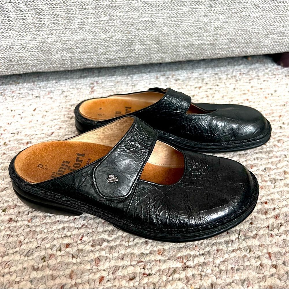 Finn Comfort Stanford Leather Mary Jane Mule